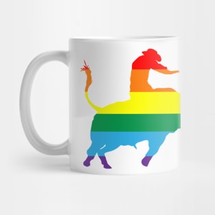 Bull Rider 1: Pride Flag Mug